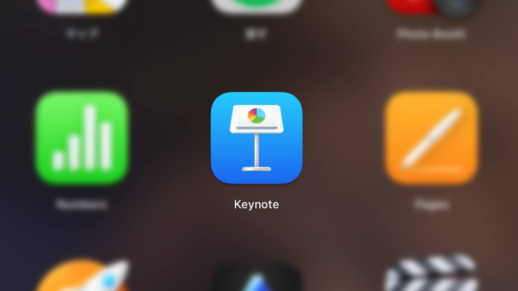Screenshot of the Apple Keynote app icon