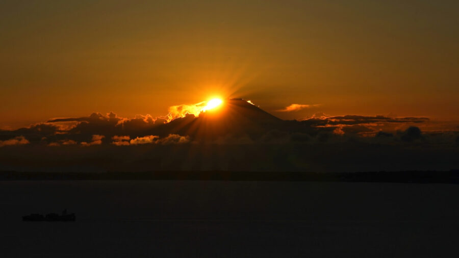 [0251] SONY α7Cで千葉 鋸山 山頂駅展望台からダイヤモンド富士を撮影してきました